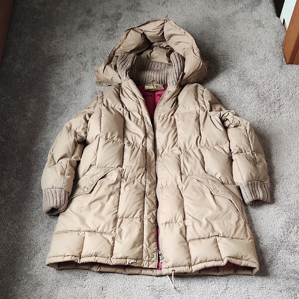 Vintage Monette Casuals Tan Puffer Coat SIZE M